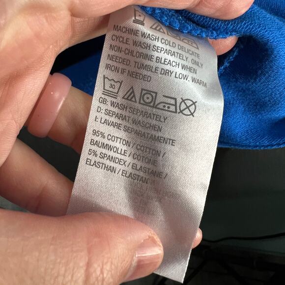 J Jason Wu Regular French Terry Short Sleeve Hoodie Dress Sapphire Size 2X - Picture 11 of 13